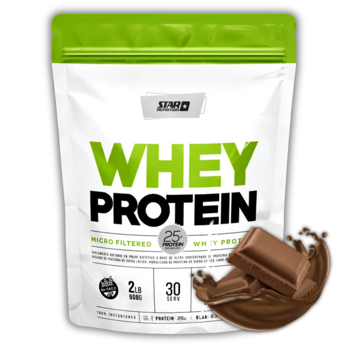 Star Nutrition Whey Protein DoyPack 2 Lbs Chocolate Suizo