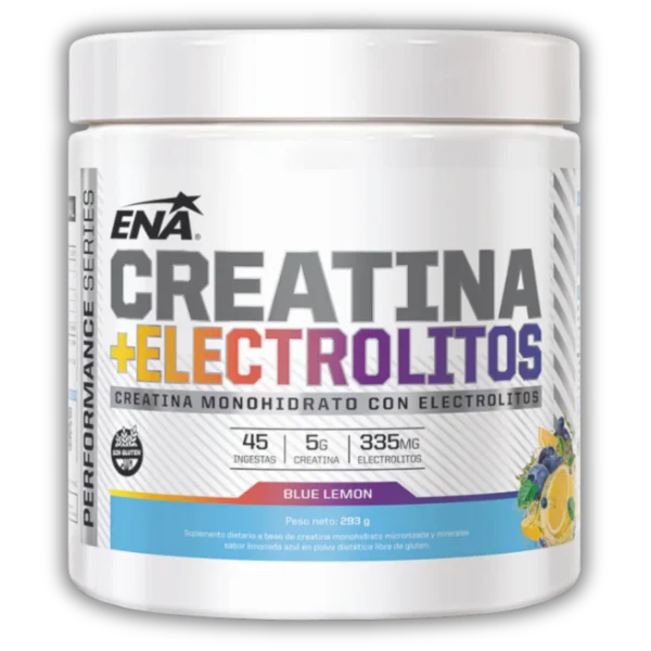 ENA Creatina + Electrolitos Monohidrato Micronizada Blue Lemon