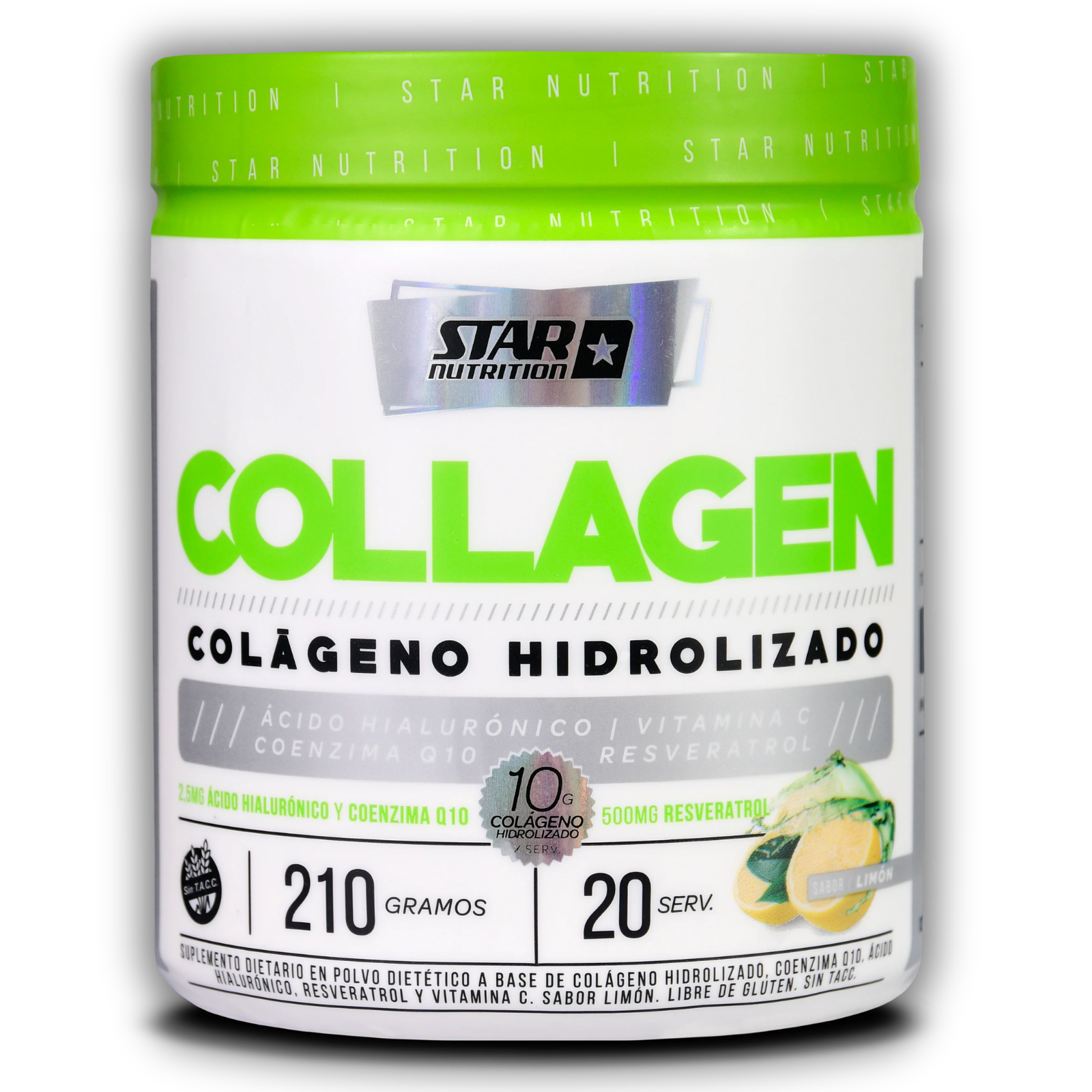 Suplementate_StarNutrition_Collagen_210_Limon Star Nutrition Collagen Hidrolizado 210 grs Limón