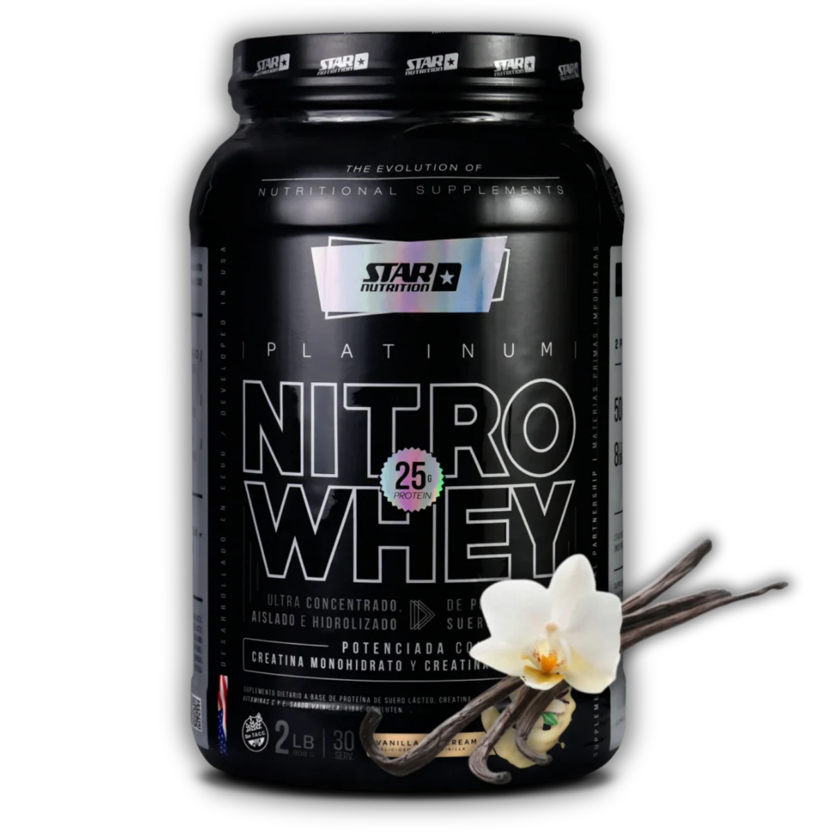 Star Nutrition Nitro Whey Protein con Creatina 2 Lbs - Imagen 3